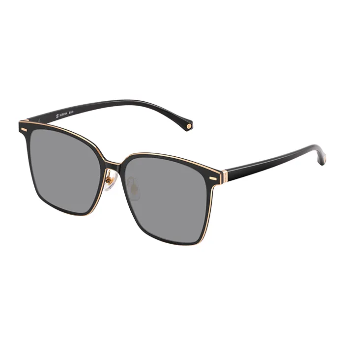 SEROVA TR90 Aviation Aluminum Square Sunglasses Unisex-0