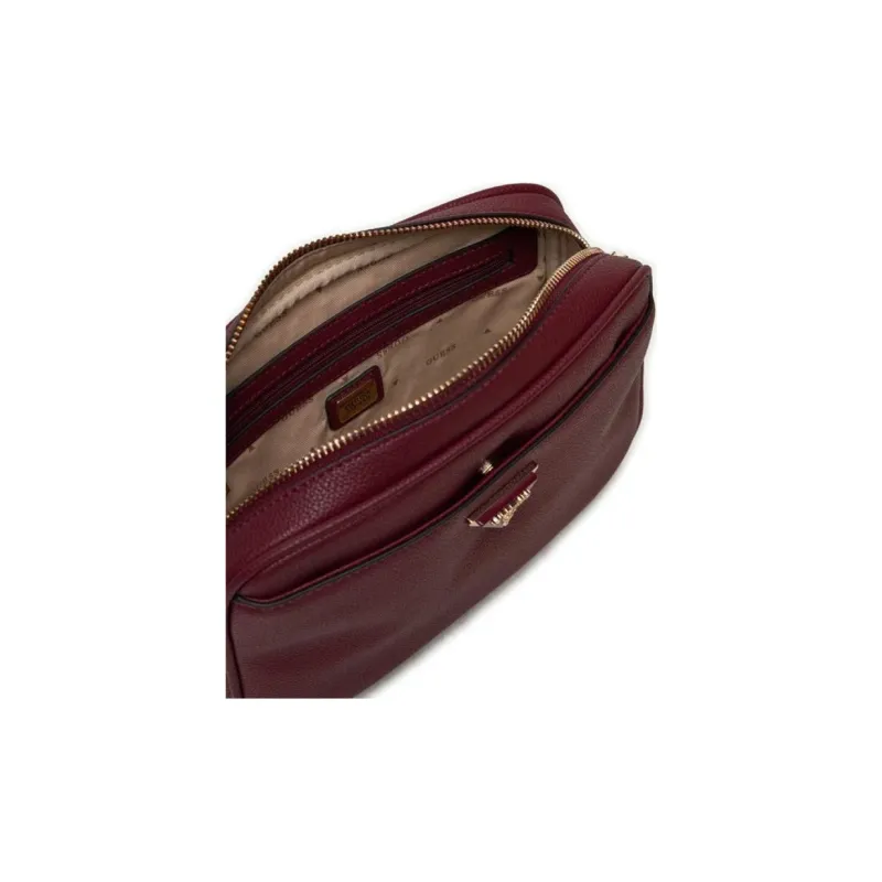 GUESS Polyurethane Crossbody Bag Shoulder Bag Regular Women's Bordeaux Color-3