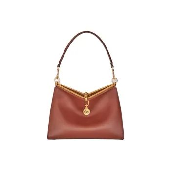 ETRO Calfskin Portable Crossbody Bag, Shoulder Bag Medium Size Women's Dark Brown