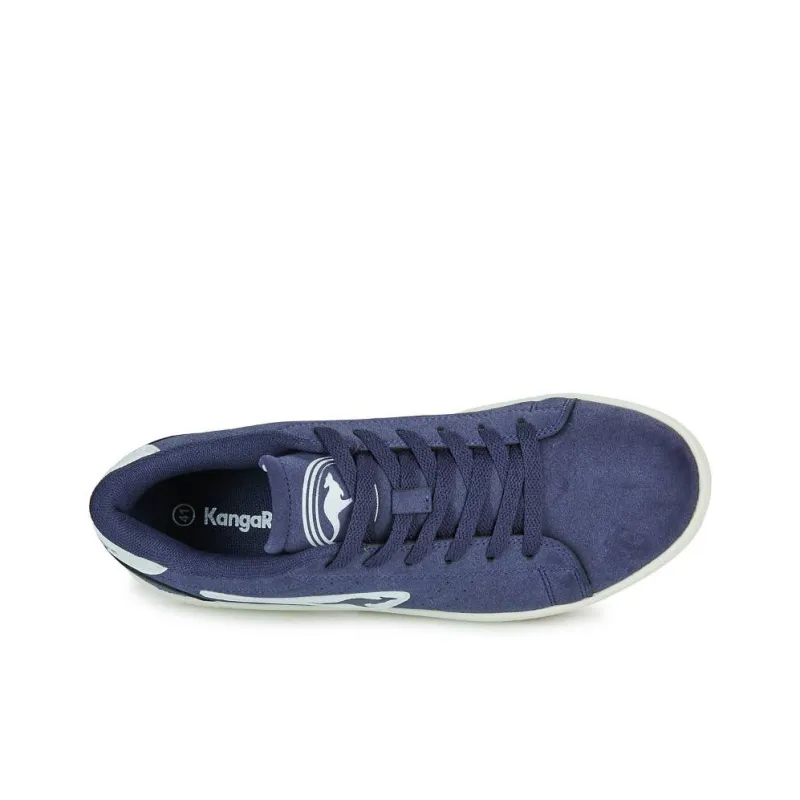 KangaROOS Anti-Slip Wear-Resistant Low-Top Skateboard Shoes Men's Blue-5