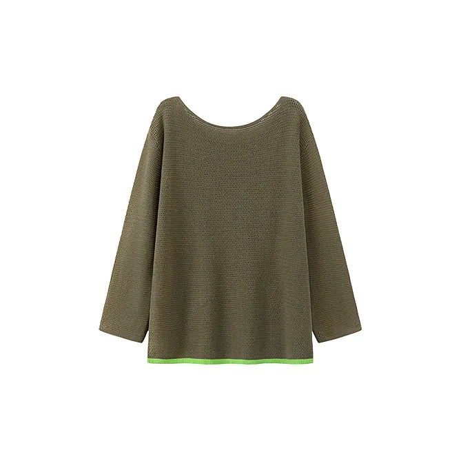 CHUU Knitwear Women's Mustard Green-1