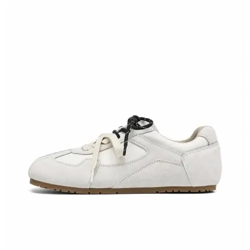 ABCYLM Slip Resistant Low Top Casual Shoes Women's Beige Gray