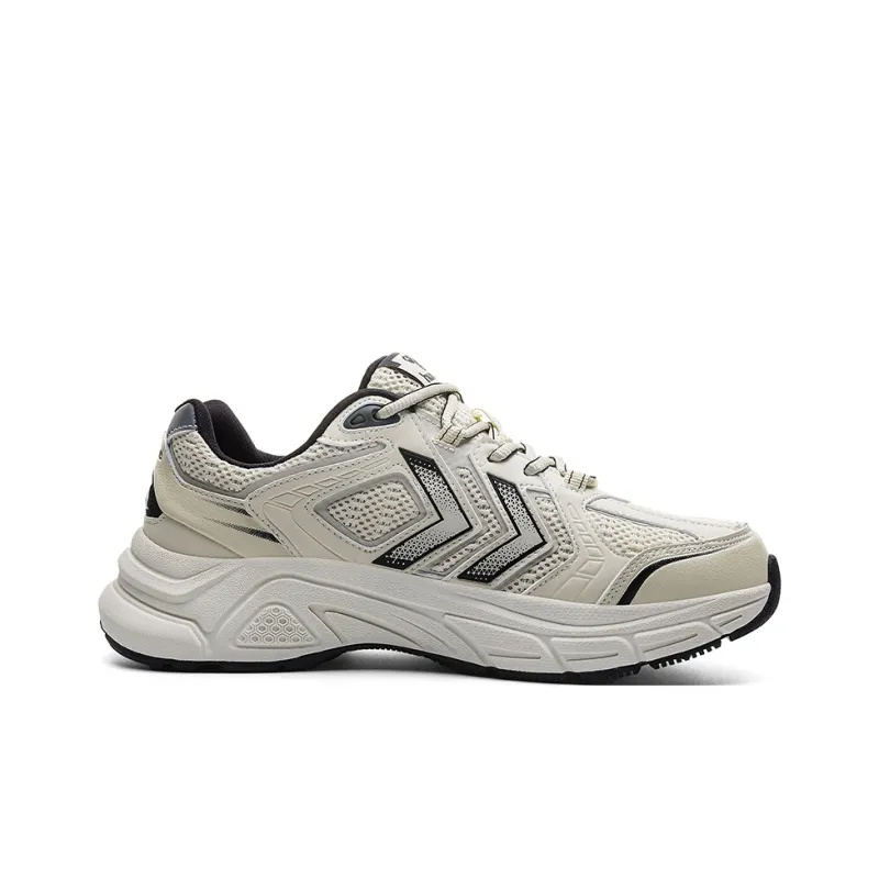 Hummel Cushioned Anti-Slip Wear-Resistant Lightweight Height Increasing Low-Top Chunky Sneakers Men's Ecru-1