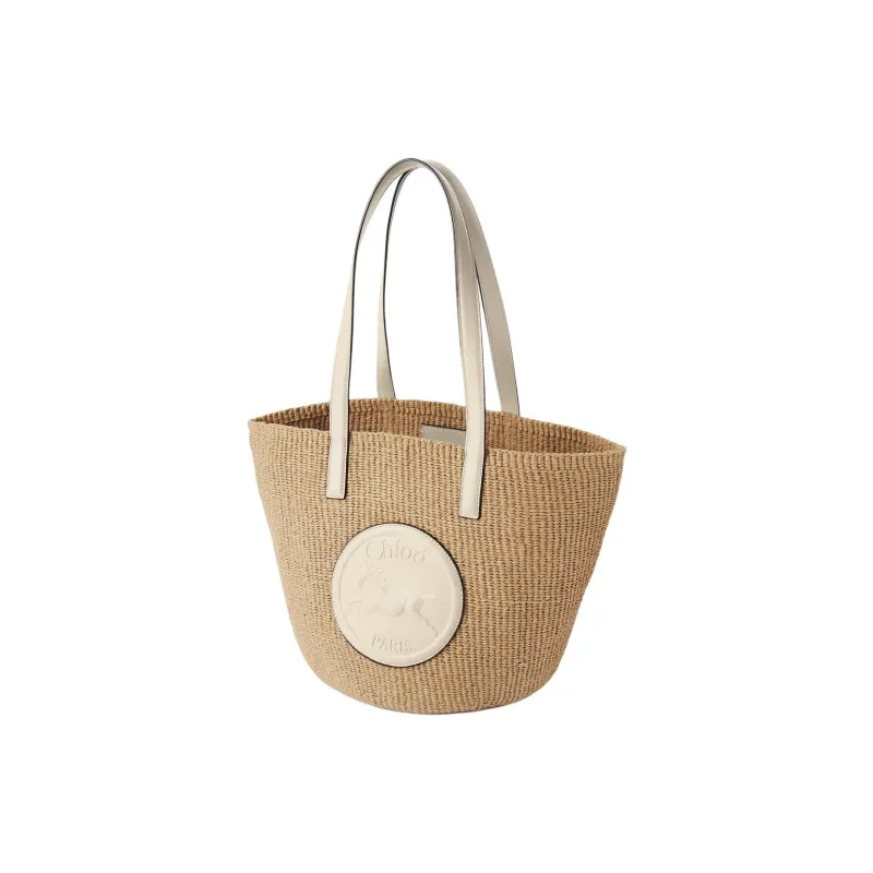 Chloe Paper Tote Bag, Shopping Bag, Shoulder Bag Tubas Women's Deep Ivory-1