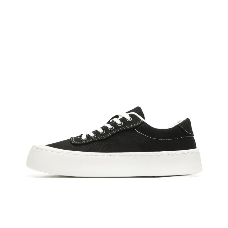OUGLEMEN Low Top Canvas Shoes Men's Box Included-1