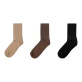 Brown Shades Thigh-High Socks 3 Pack * Men's Socks * Regular Cuff