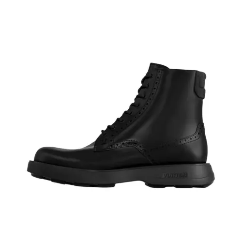 LOUIS VUITTON Bastille Ankle Boots Men's Black
