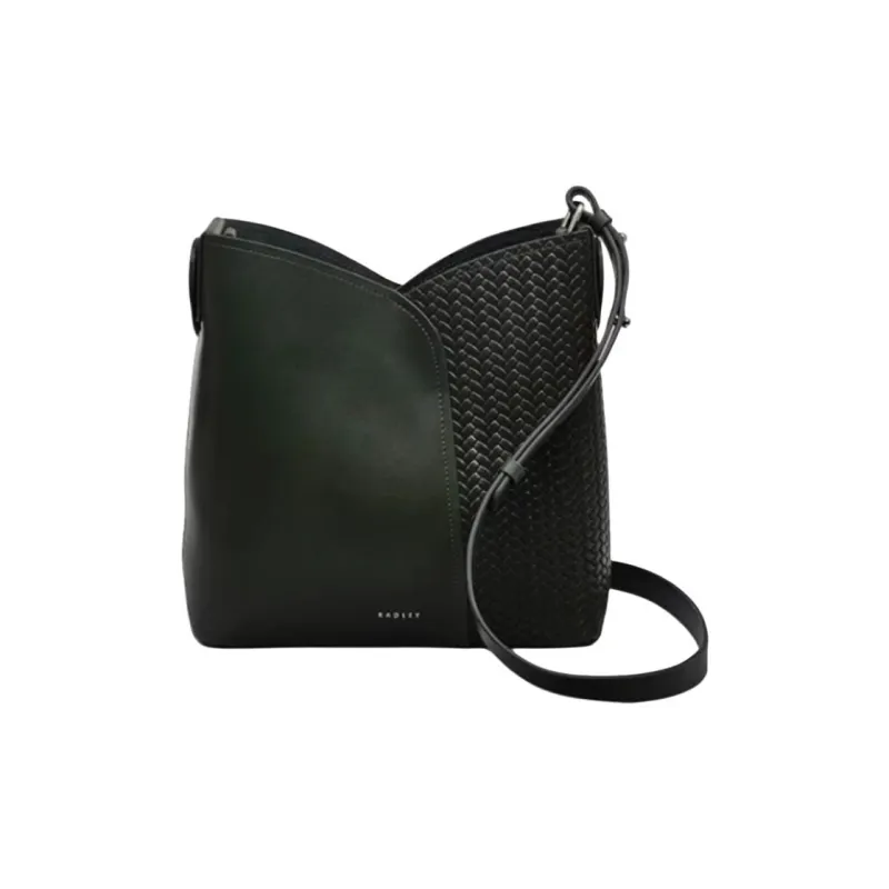 RADLEY Cow Leather Bucket Bags Shoulder Bags Medium Size Women's Green-1