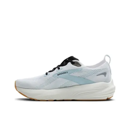 Brooks Cushioning Anti Slip And Wear Resistant Low Top Casual competici Shoes Men's White Blue