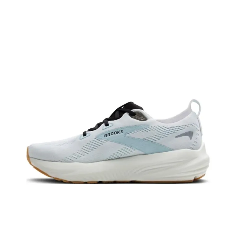 Brooks Cushioning Anti Slip And Wear Resistant Low Top Casual Running Shoes Men's White Blue-0