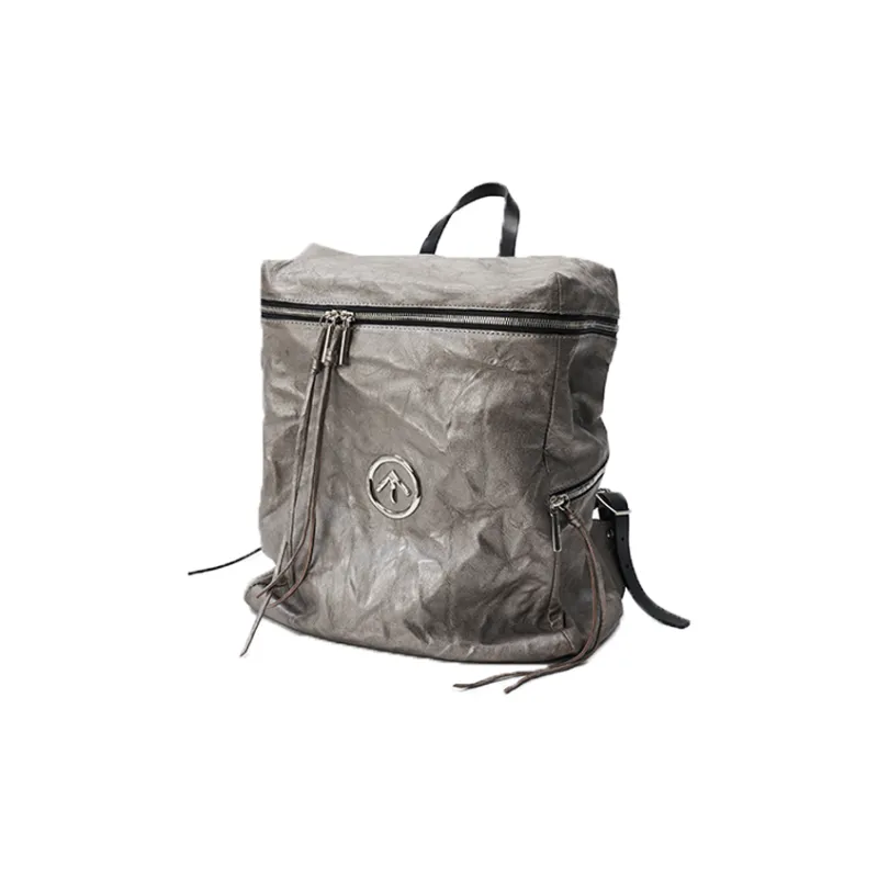 GROTTO Sheepskin Backpack Unisex Gray-1