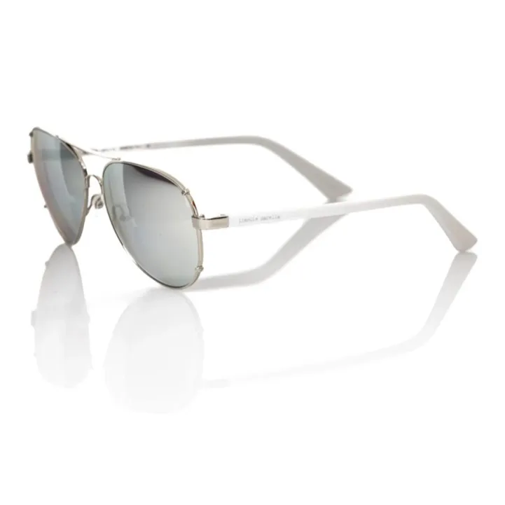 Frankie Morello Metal Aviator Sunglasses Men's Silver-0