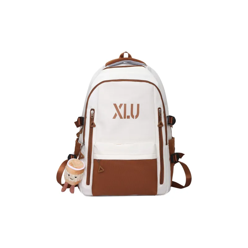 URBAN FOREST Nylon Backpack Unisex Black/Red/Green/Blue/Brown-18