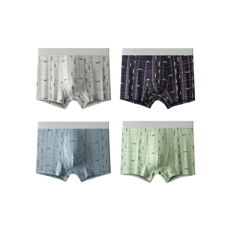 PLANDOO Underpants Men's 4 Pack-12
