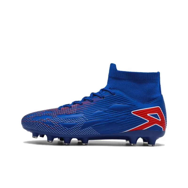 BIANSULONG Soccer Shoes Unisex High Top Black/White/Blue/Pink-25
