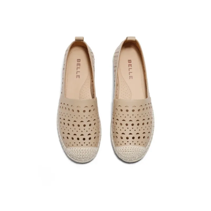 BELLE Espadrilles Women's Apricot/Ecru-2