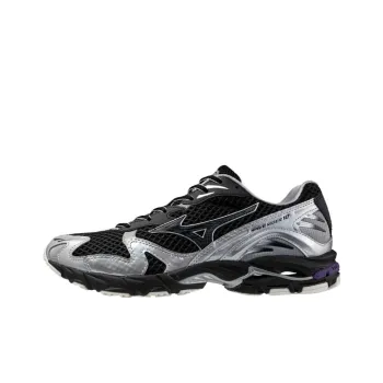 Mizuno Wave Rider 10 Abrasion Resistant Low Top Training Shoes Unisex Black