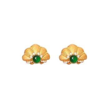 CARAT'S DIARY Colored Glaze Stud Earrings Women's