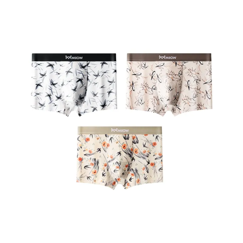 MIIOW Trendy Party Collection Cooling Summer Collection Underpants Men's 3 Pack-25