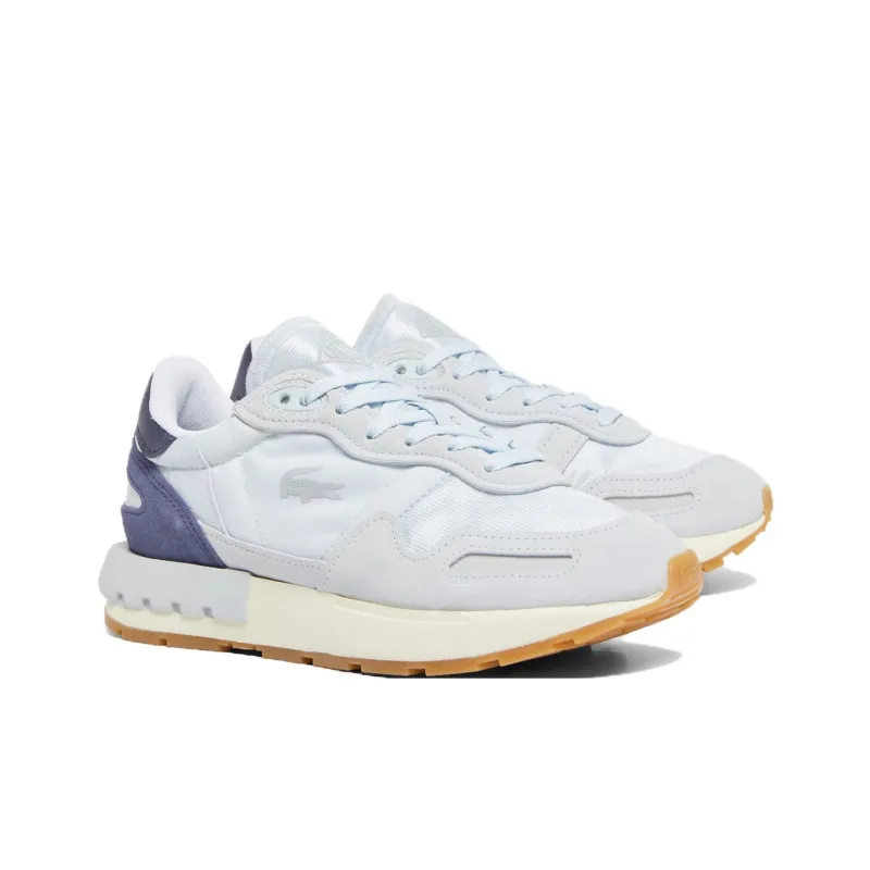 LACOSTE Anti Slip Wear Resistant Low Top Running Shoes Women's Light Blue-2