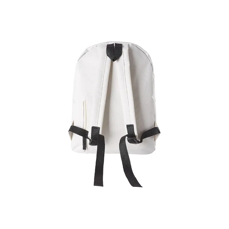 JEANSWEST Nylon Backpack Unisex Black/White/Red-1