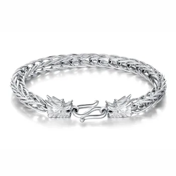 CHINA GOLD Sterling Silver Pure Silver Bracelets Men's
