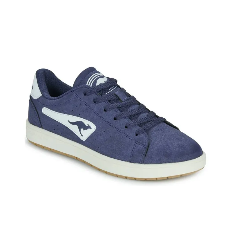 KangaROOS Anti-Slip Wear-Resistant Low-Top Skateboard Shoes Men's Blue-3