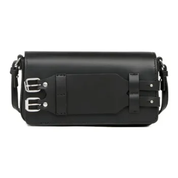 MM6 Maison Margiela Calfskin Shoulder Bag Small Size Women's Black