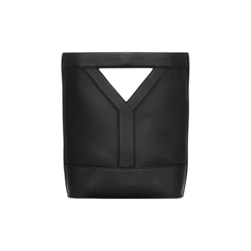 SAINT LAURENT Calfskin Bucket Bag, Shoulder Bag, Crossbody Bag, Handbag Small Size Women's Black