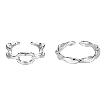 DODOGOGO Alloy Rings Unisex Silver, Packaging