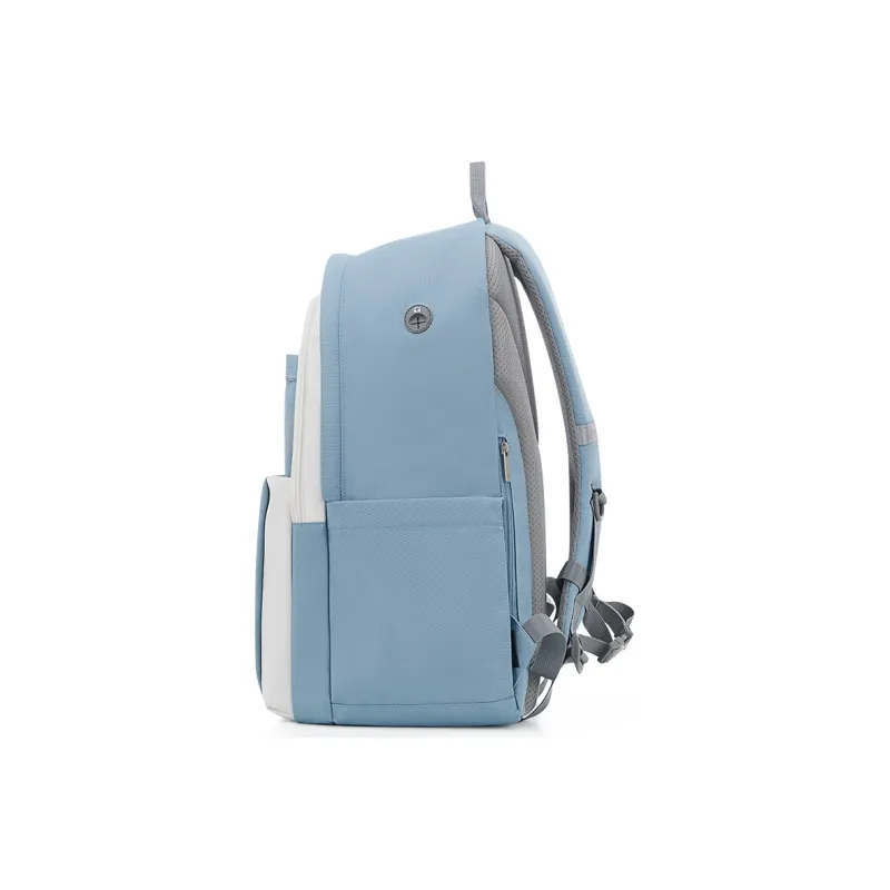 OIWAS Fabric Backpack Regular Unisex Orange/Light Blue/Dark Blue-9