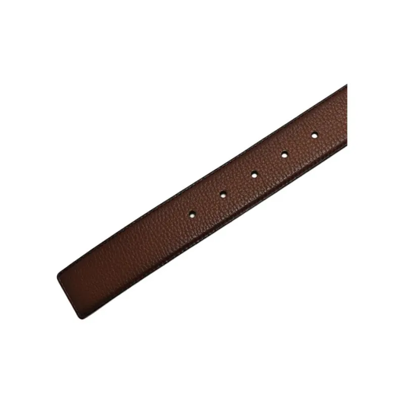 COACH Leather Calfskin Leather Belts Men's Brown Width  3.8cm-4