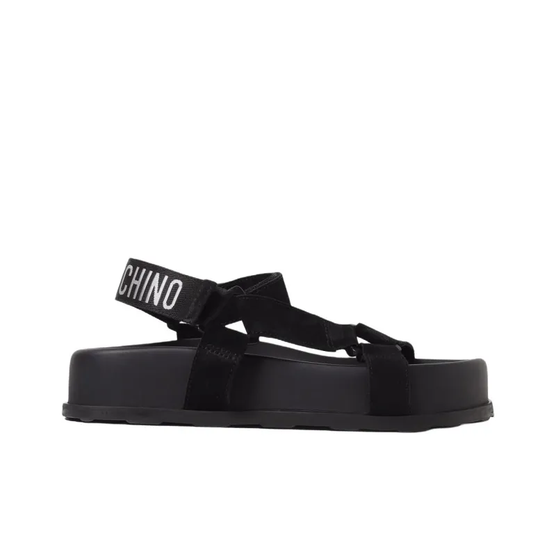 MOSCHINO Touch Strap Fastened Open Toe Sandals Women's-1