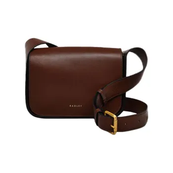 RADLEY Cow Leather Shoulder Bag Crossbody Bag Medium Size Women's Brown