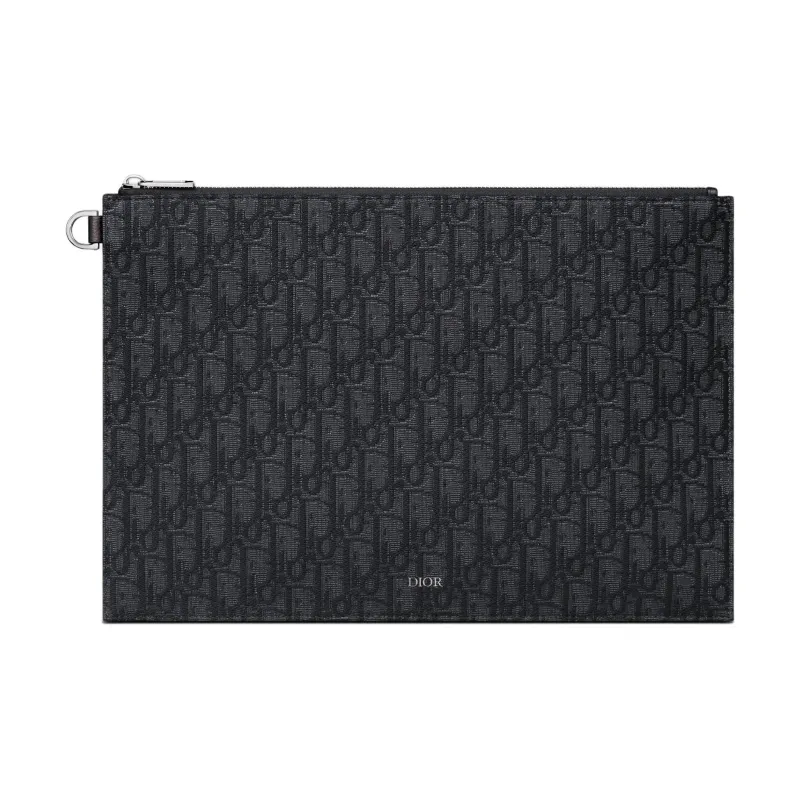 DIOR Cotton Clutch Trumpets Women's Black-0
