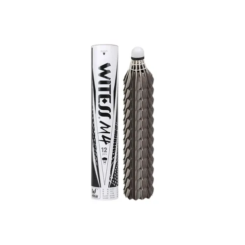 WITESS M4 12 Pack Duck Feather Designed For Everyday Training Shuttlecocks