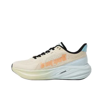 Le Coq Sportif Anti Slip Wear Resistant Low Top Casual Running Shoes Unisex Beige
