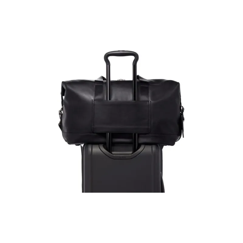 TUMI Leather Travel Bag Unisex Black-5