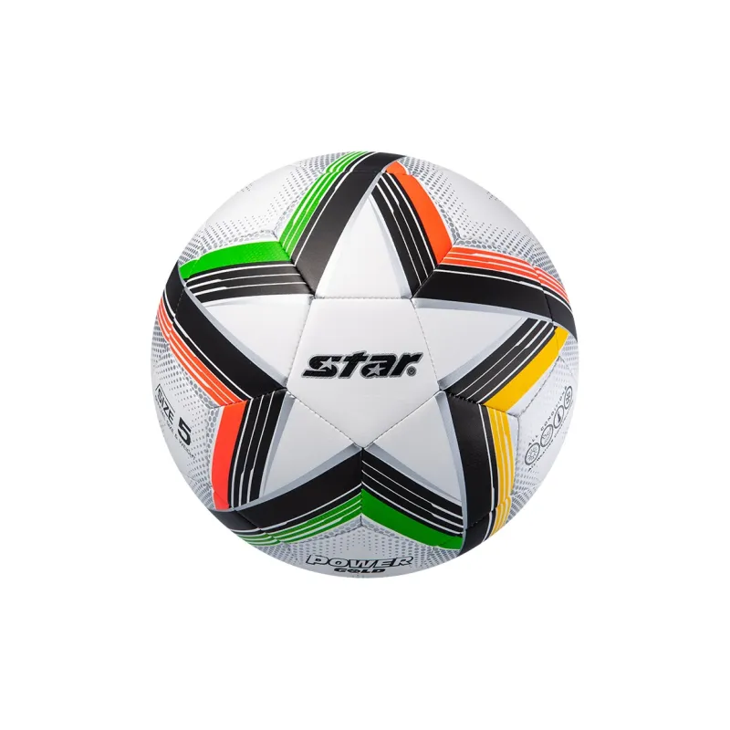 Star Size 5 Ball Soccer TPU Machine Stitched Soccer Ball Unisex Yellow Orange Green White-4