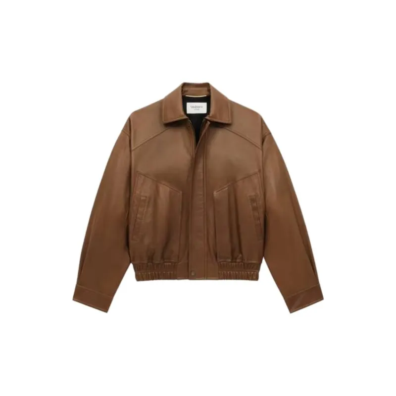 SAINT LAURENT Jackets & Coats Men's Umber-1