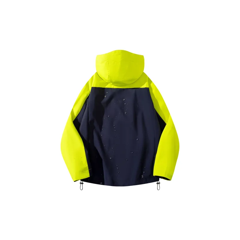 BOBBY ABLEY Water-Resistant Windproof Wear-Resistant Windbreaker Jacket Unisex Dragon Scales Yellow-1