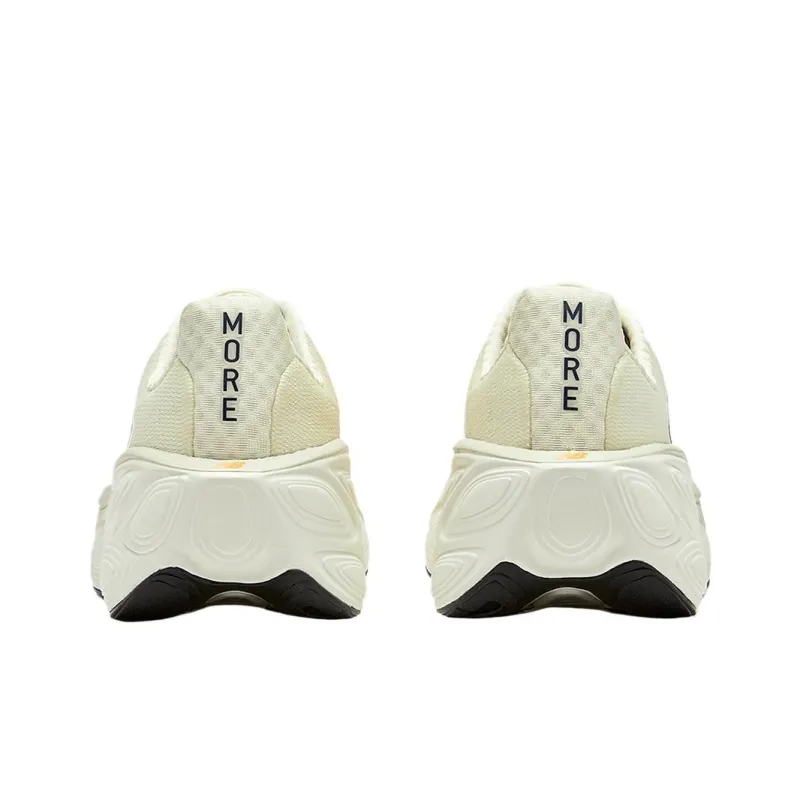 New Balance Fresh Foam X More V5 Abrasion Resistant Low Top Running Shoes Men's Ivory-4