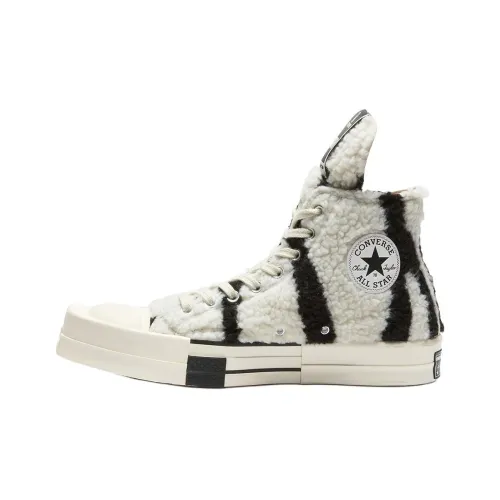 Converse x Rick Owens DRKSHDW Chucks Skateboard Shoes Unisex Black White