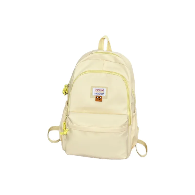 URBAN FOREST Nylon Backpack Regular Women's White/Black/Yellow/Blue/Pink-5