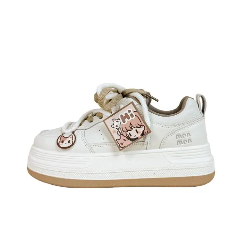 A&M Slip-Resistant Low-Top Skateboard Shoes Women's Beige Khaki