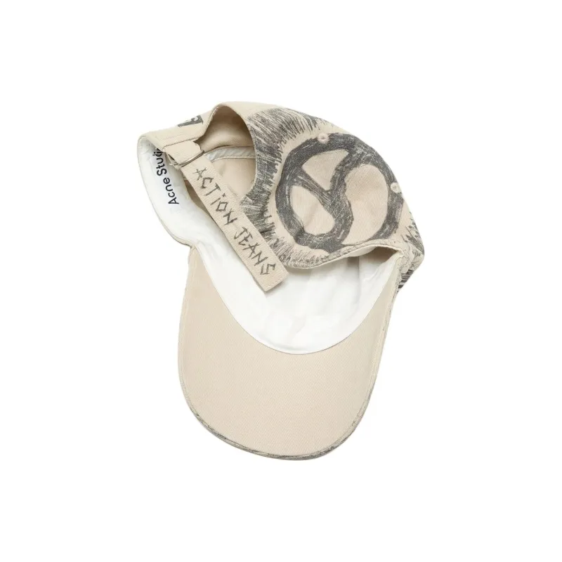 Acne Studios Logo print Baseball Cap-1