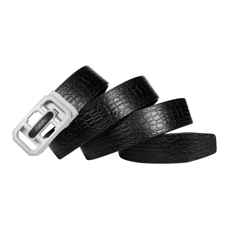 CATELLES Cow Leather Leather Belts Men's 3.5cm-3