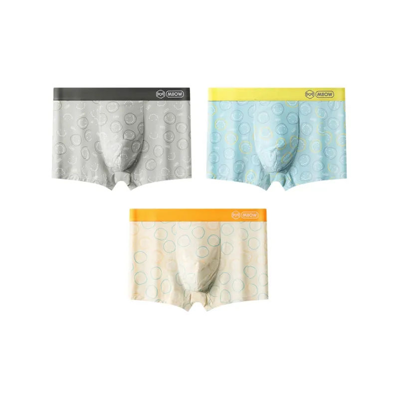 MIIOW Trendy Party Collection Cooling Summer Collection Underpants Men's 3 Pack-25