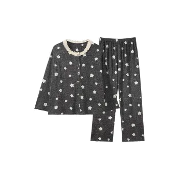 Sleeping Beauty Pajama Set Women's Black
