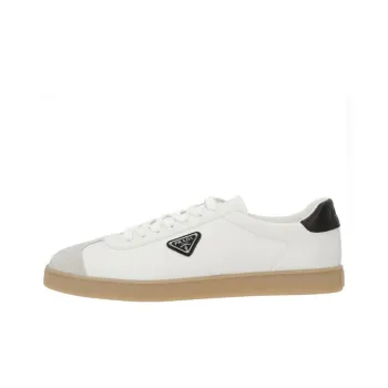PRADA Lane Low Top Skateboard Shoes Men's White